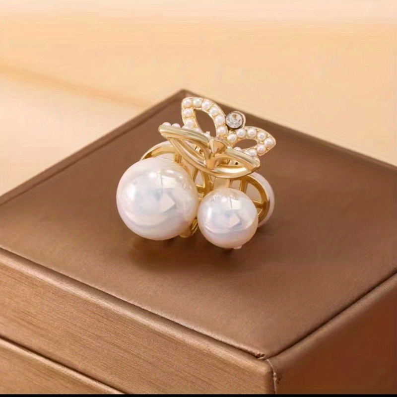 Stylish Faux Pearl Hair Clips Elegant Side Bangs Clip For - Temu