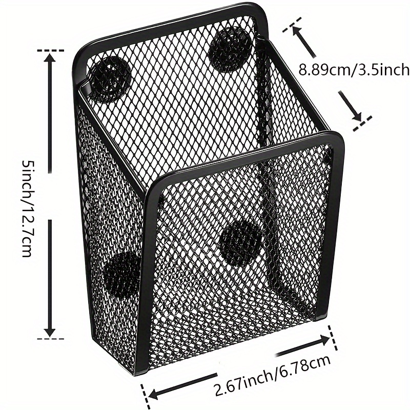 YBM HOME Soporte magnético para lápices, organizador de malla de alambre  con imanes fuertes, excelente para pizarras, nevera y taquilla, 1 unidad