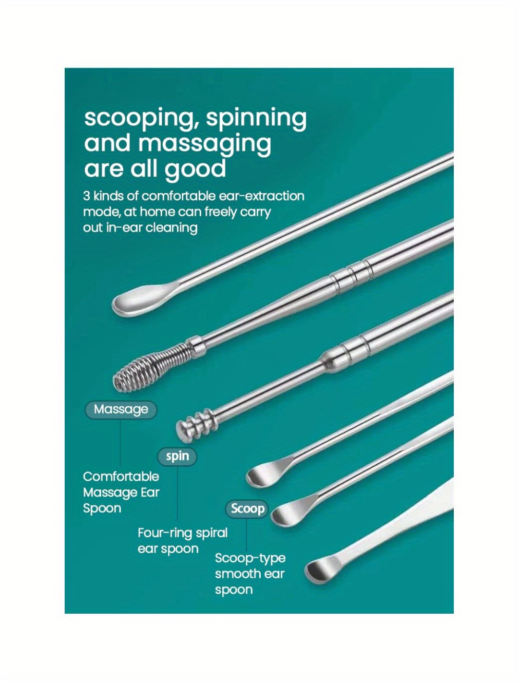 Ear Cleaning Kit Ear Wax Pickers Spring Earpick Sticks Ear Temu