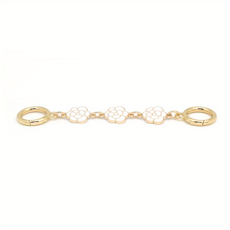 Camellia Flower Extension Chain Handbag Strap Extender