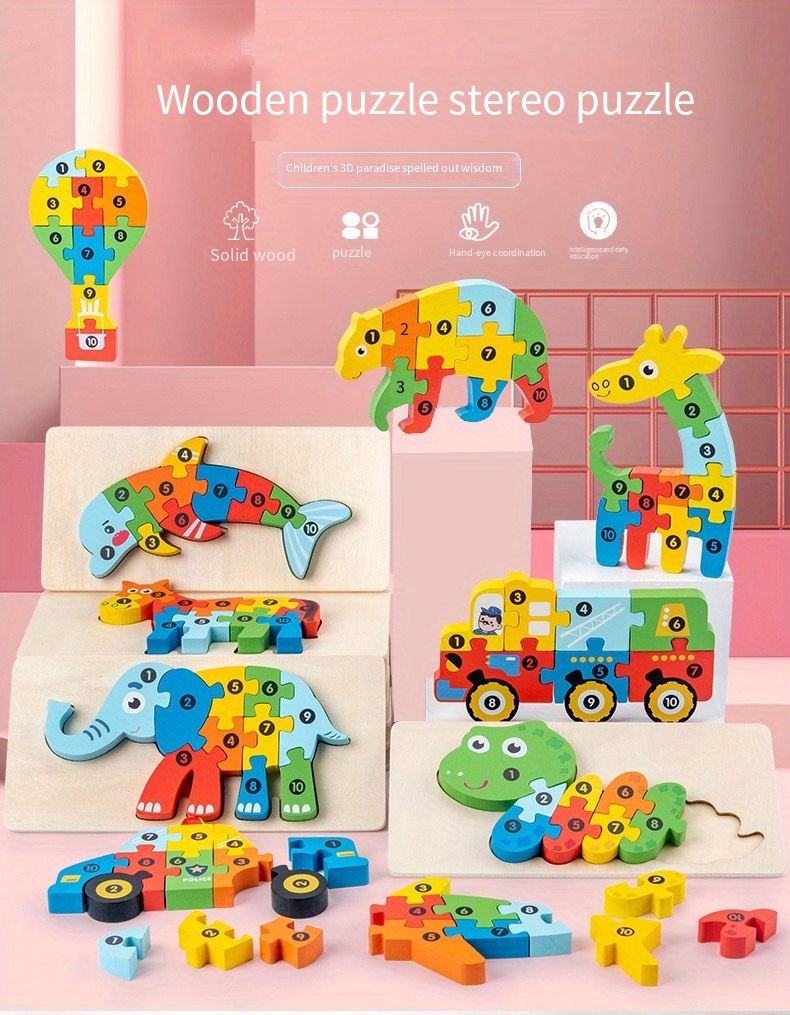 Wooden Early Education Cognition Childrens Educational Toys - Temu