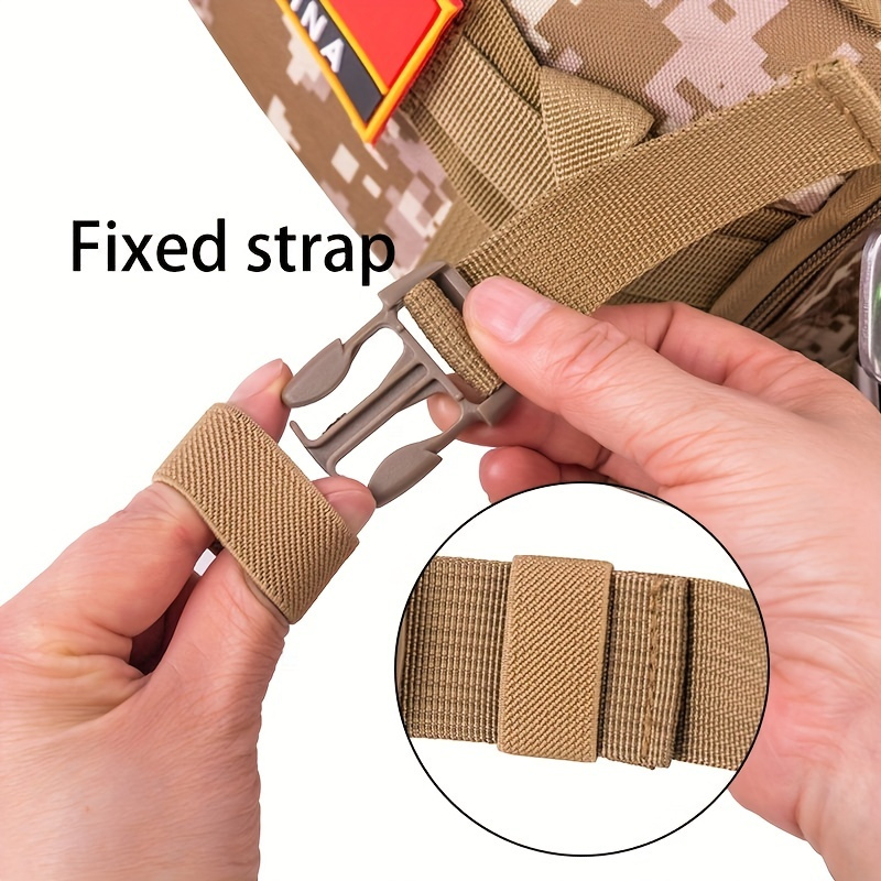 Bag Strap Accessories Camping Hiking Black Adjust Keeper Belt end Clip  Tactical Backpack Buckles Molle Webbing Buckle - AliExpress