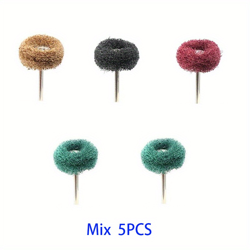 Image of 5/10/20pcs Mini Drill Bit Nylon Abrasive Brush Wire Grinding Polishing Wheel Rotary Hand Tool Accessories Set Rust Removal Tool