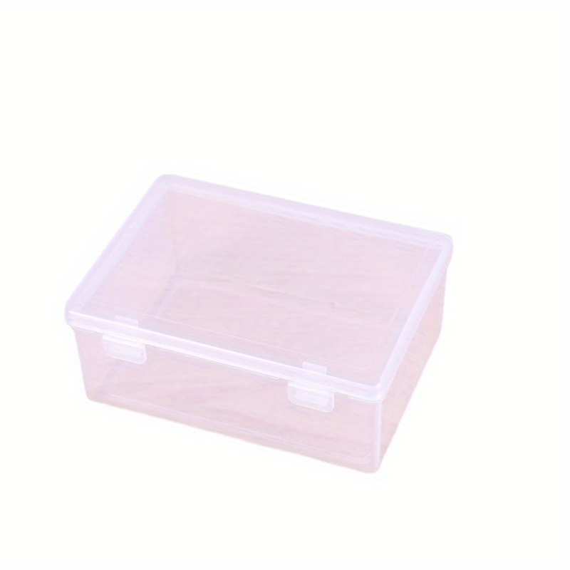 Clear Plastic Jewelry Storage Box Locking Lid Portable Temu