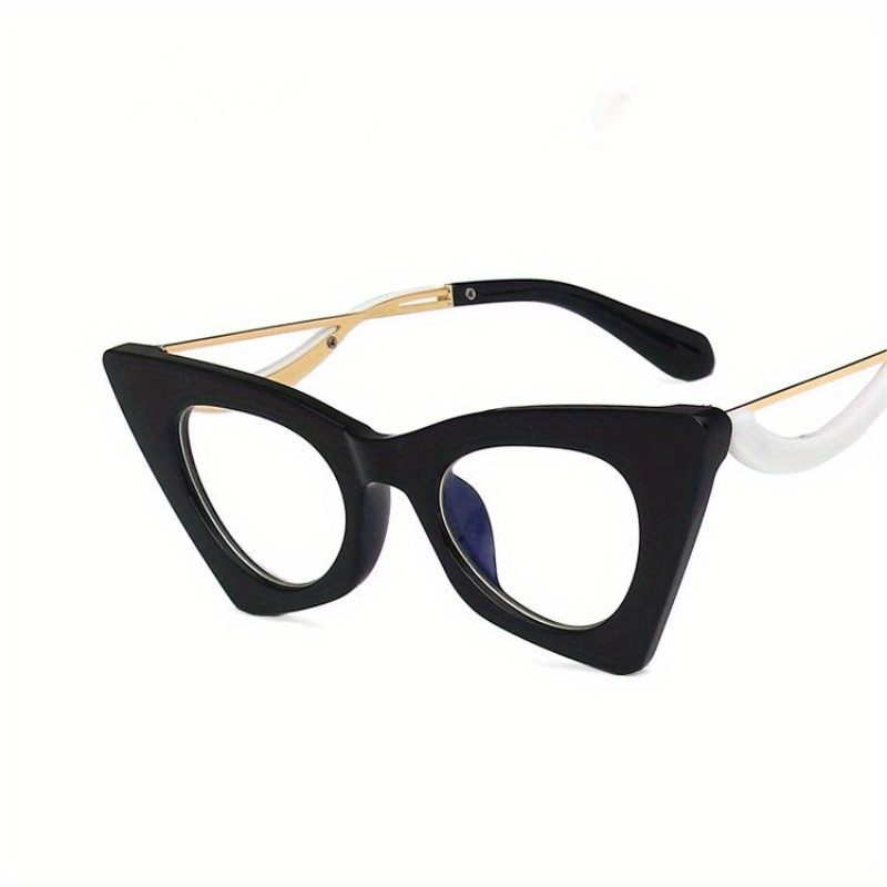 Tortoiseshell Clear Lens Cat Eye Glasses Anti Light Protection