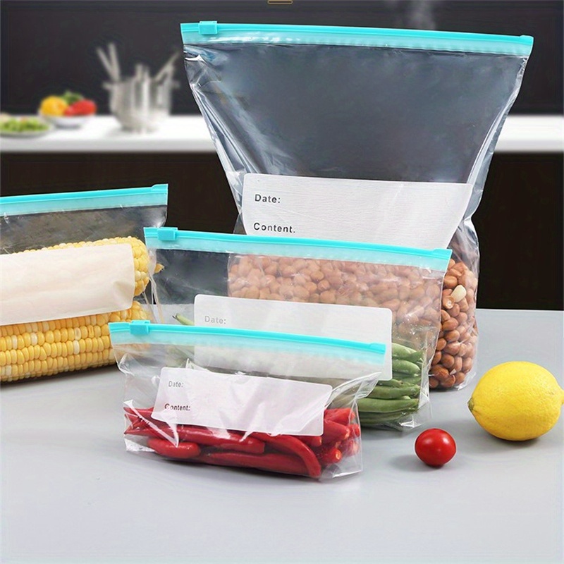 Heavy-duty Ziplock Seal Bags, Reusable Storage Zipper Bag, Sub-packaging Bag,  Fresh-keeping Bag, Anti-odor Leak-proof Freezer Bag For Fruits, Vegetables,  Grains, Home Kitchen Supplies - Temu