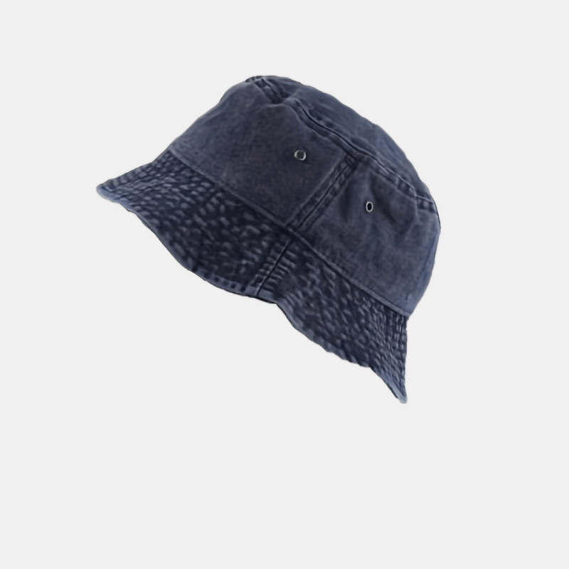 Blue Print Denim Bucket Hat, Lightweight Trendy Cloche Hats Men unisex Basin for Women,Temu