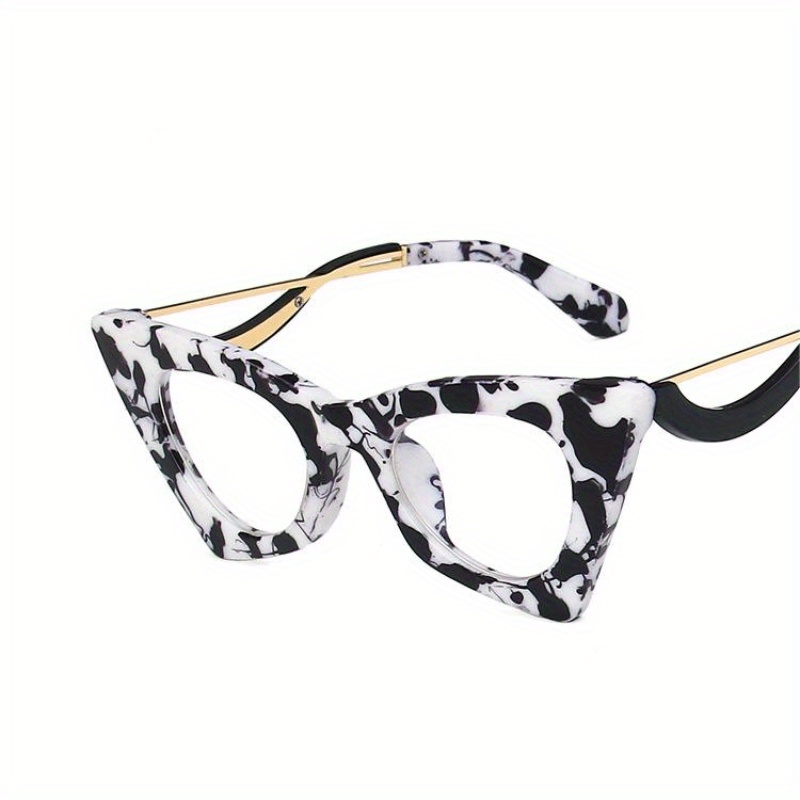 Tortoiseshell Clear Lens Cat Eye Glasses Anti Light Protection