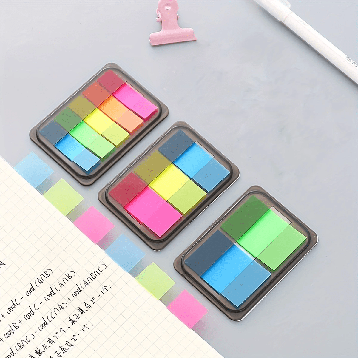 Colorful Index Cards With Sticky Tabs Perfect For Organization Studying And  Reminders Includes Book Tabs Post It Tabs And Page Tabs, 90 Days Buyer  Protection