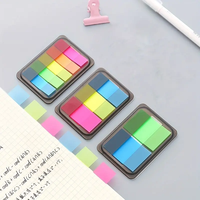 Colorful Index Cards With Sticky Tabs Perfect For Organization Studying And  Reminders Includes Book Tabs Post It Tabs And Page Tabs, 90 Days Buyer  Protection