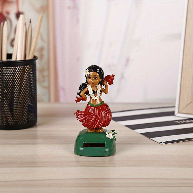 1pc 4 5in Hawaiian Hula Girl Dashboard For Car Bobblehead Dashboard Car