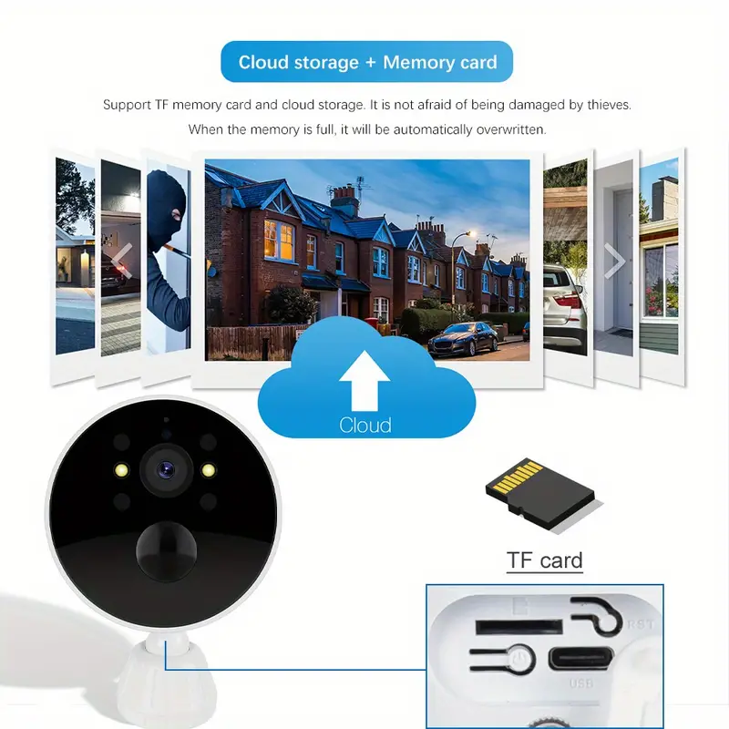 1 set security camera wireless outdoor solar camera for home security 1080p human and motion detection 2 way talk night vision camera 2 4g wifi cloud storage surveillance wireless wifi camera 4600mah battery powered ip camera outdoor details 5