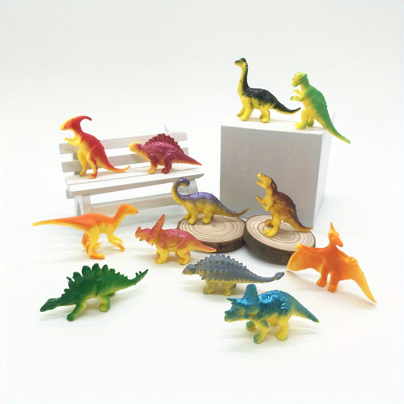Dinosaur Volcano Playset 12pcs Mini Dinosaurs Toys For Toddlers