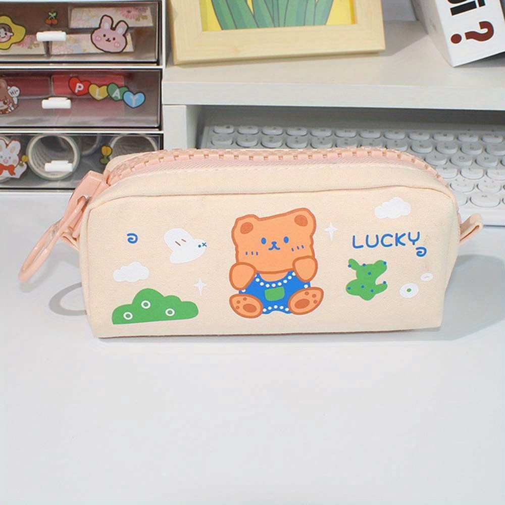 Large Capacity Pencil Bag Aesthetic School Cases Stationery Kawaii
