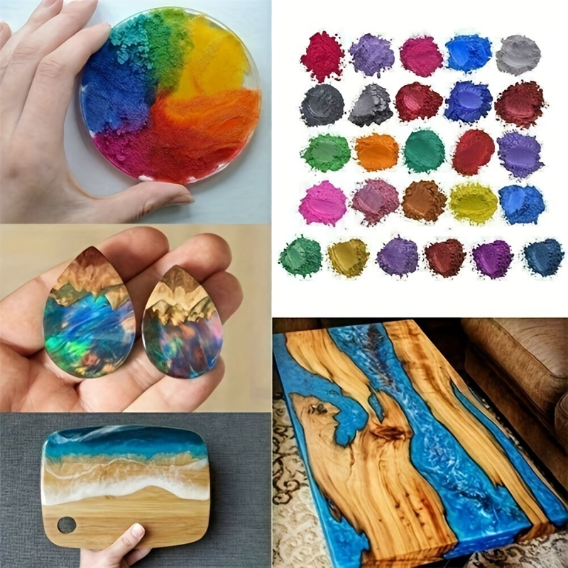 Mica Powder for Epoxy Resin – Pigment Powder for Nails – Epoxy Resin Color  Pigment – Soap Making Dye – Mica Pigment Powder 24 Colors Set
