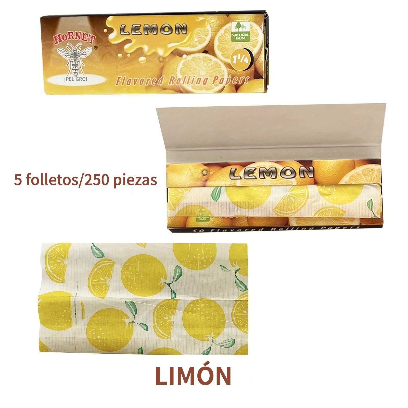 64/160pcs/2/5libretas Papel Fumar Papel Fumar Sabor Frutas - Temu