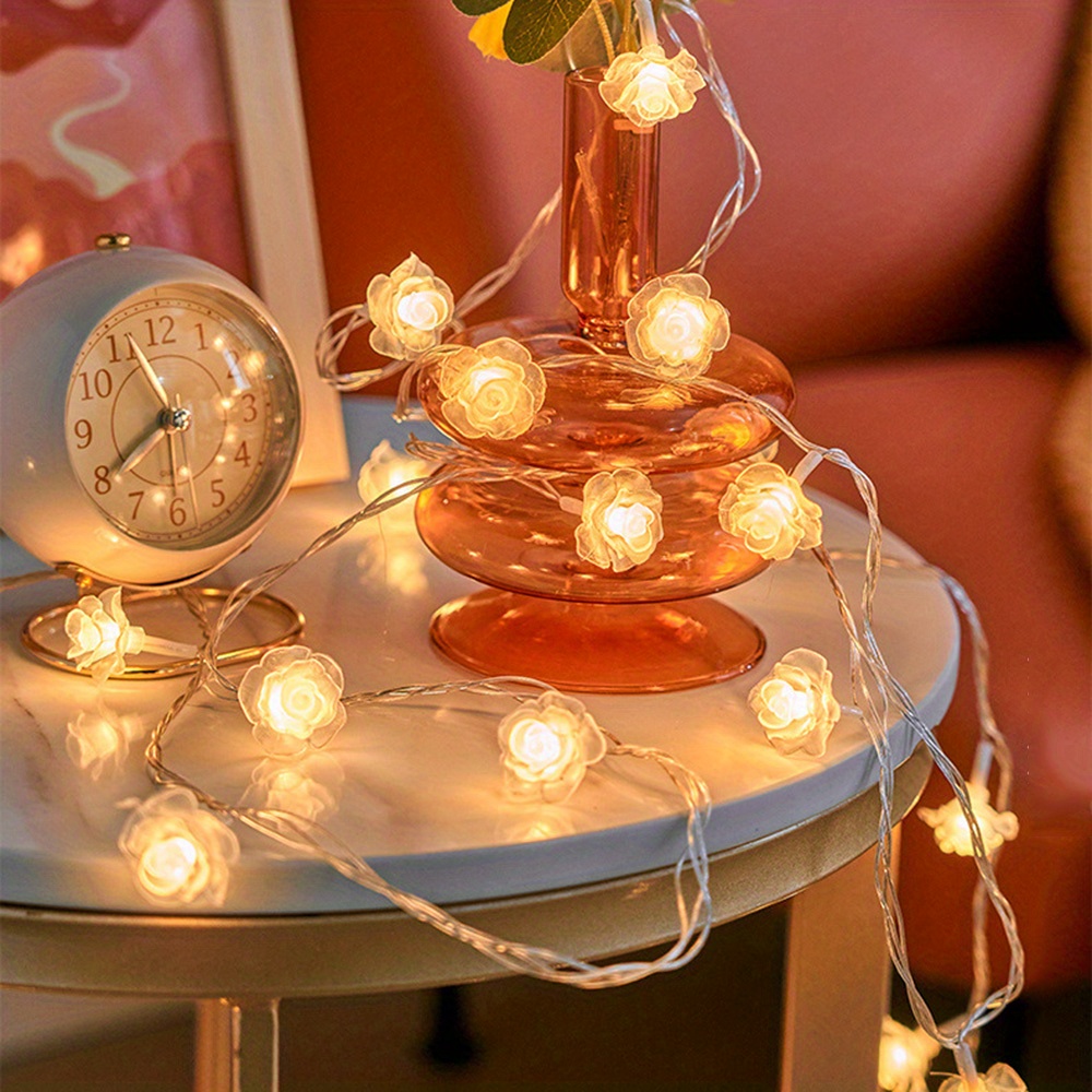 set flower led string lights led string lights for outdoor indoor bedroom wedding party decor details 3
