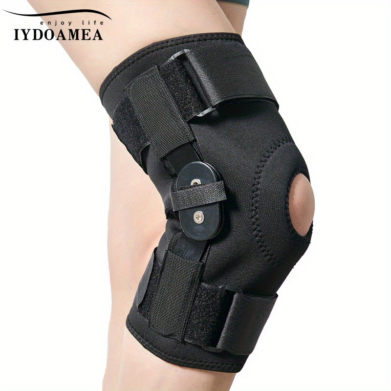 Knee Brace Hinged Compression Sleeve Joint Support Open Patella Stabilizer  Wrap - La Paz County Sheriff's Office Dedicated to Service