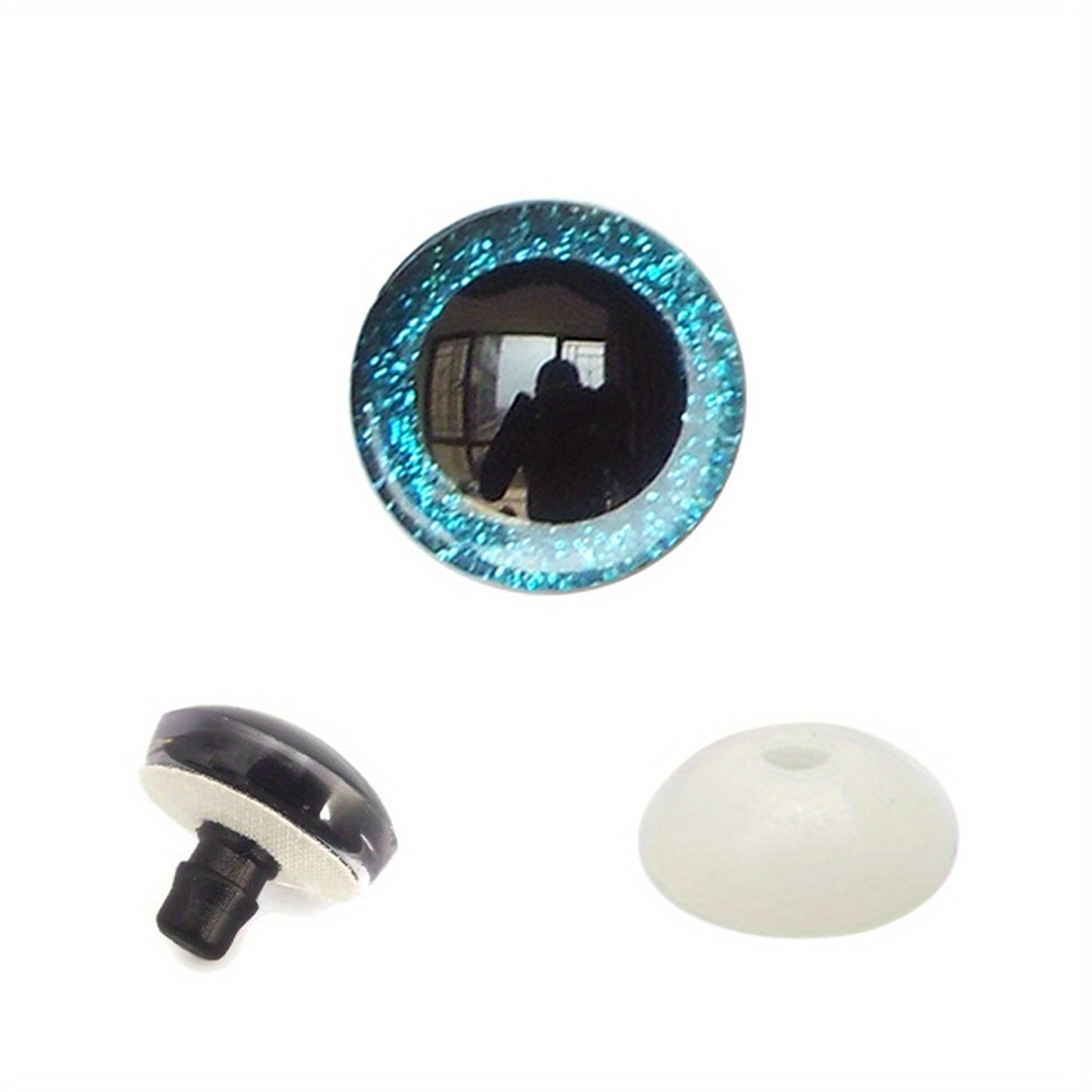 Glitter Safety Eyes Plastic Glitter Eyes With Washers - Temu