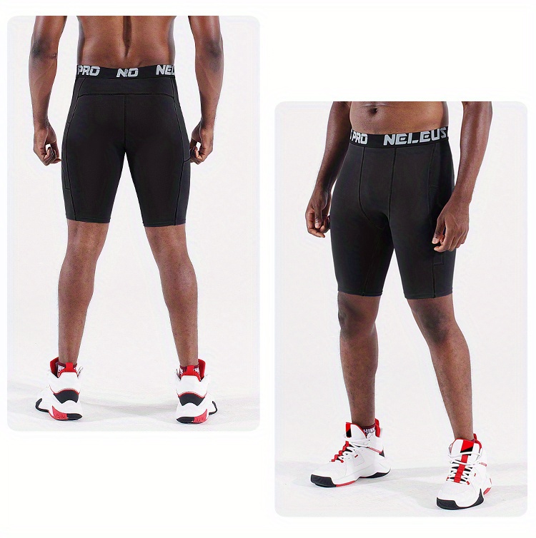 NK5808#Men Gym Tight Compression Shorts Basketball