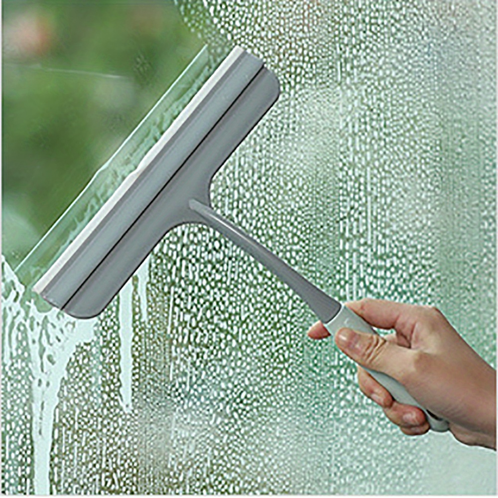 Kit de nettoyage de fenêtre, raclette à vitre et microfibre chiffon,  raclette douche avec lèvre en caoutchouc, outil de nettoyage de vitres, raclette 35cm