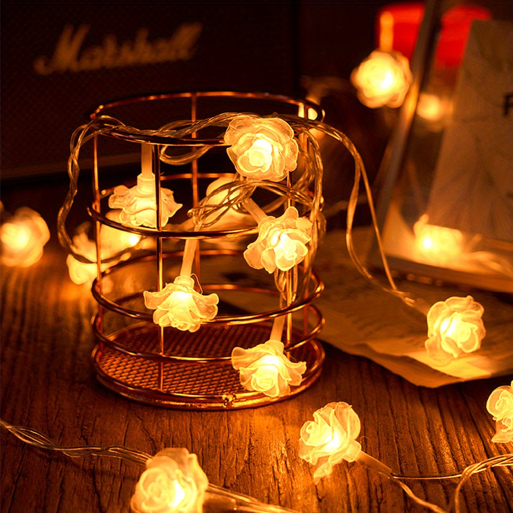 set flower led string lights led string lights for outdoor indoor bedroom wedding party decor details 1