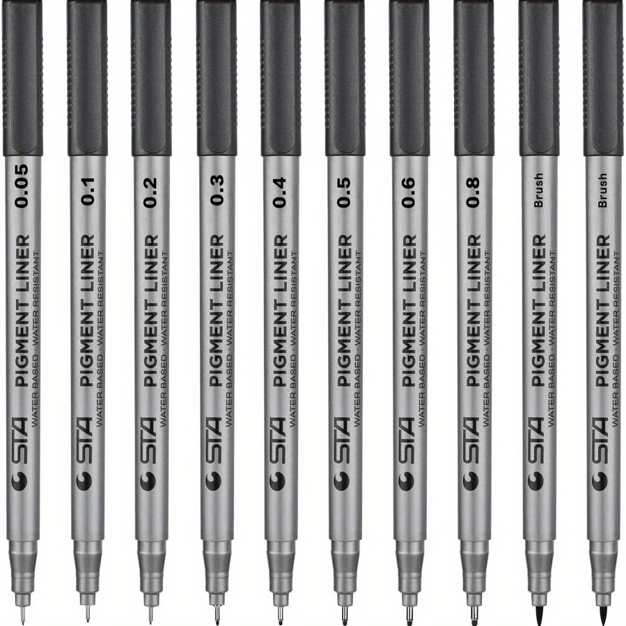 Dyvicl Highlight Color Pen 0.5 mm Extra Fine Point Pens Gel Ink Pens for  Black Paper Drawing, Sketching, Illustration, Adult Coloring, Bullet  Journaling, Set of 12 : : Office Products