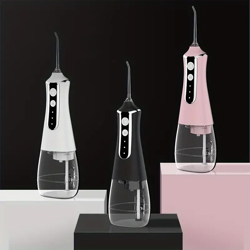 electric water flosser home portable flosser usb rechargeable scaler large capacity teeth cleaner dental instrument with 5 nozzles details 0