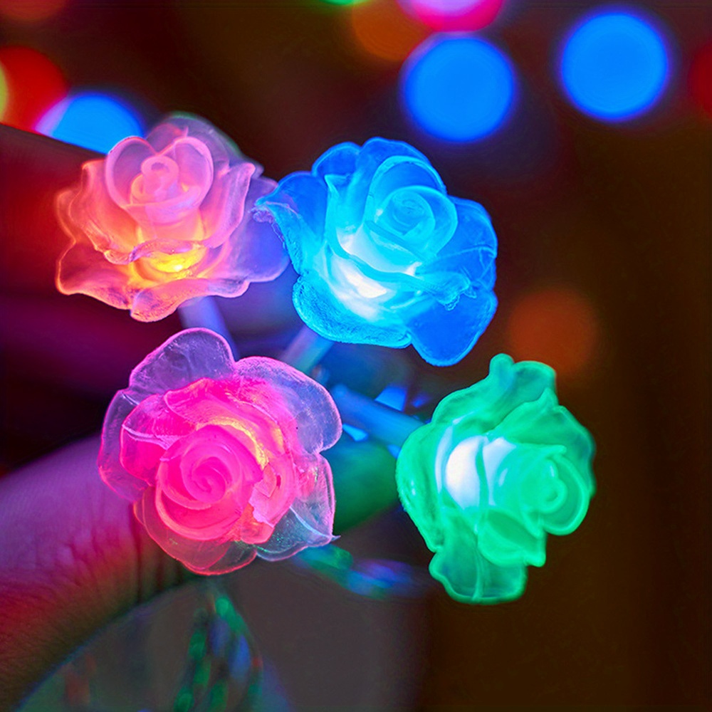 set flower led string lights led string lights for outdoor indoor bedroom wedding party decor details 8