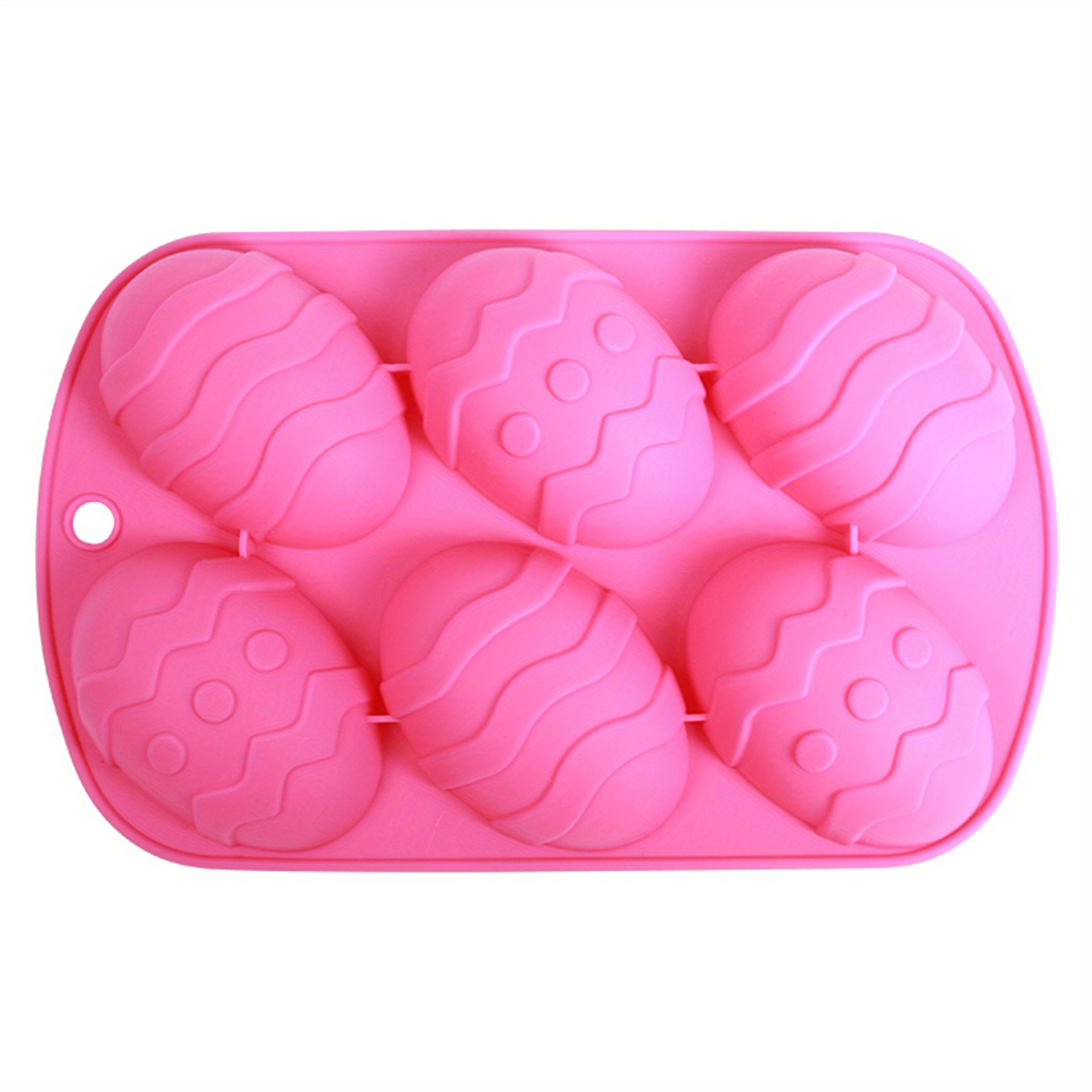 6 cavity Easter Egg Shape Silicone Mold Chocolate Candy Cake - Temu