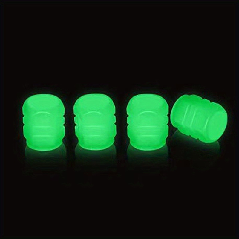 Bouchons de Valve lumineux Fluorescent vert bleu nuit, 1 à 4