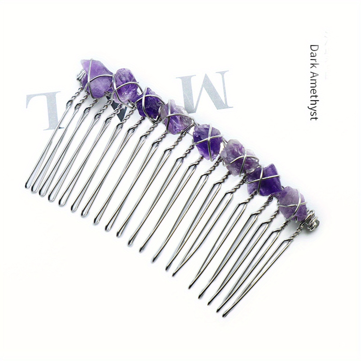 Witch's Raw Stone Hair Comb Wrap Hair Accessories