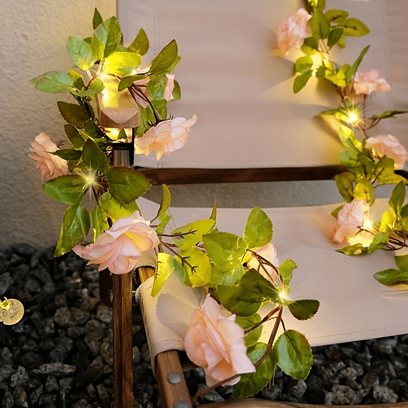 Artificial store flower lights