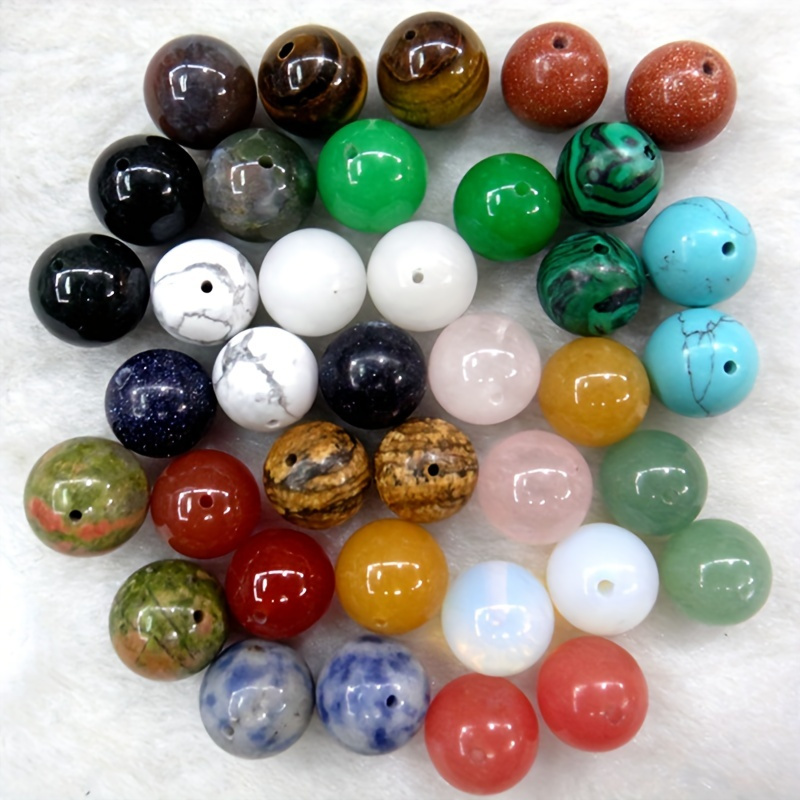 

Mix Natural Stone Beads Agates Amazonite Unakite Stone Loose Beads For Jewelry Making Necklace Diy Bracelet Stone And Glass Materials 4mm/0.16in-12mm/0.47in