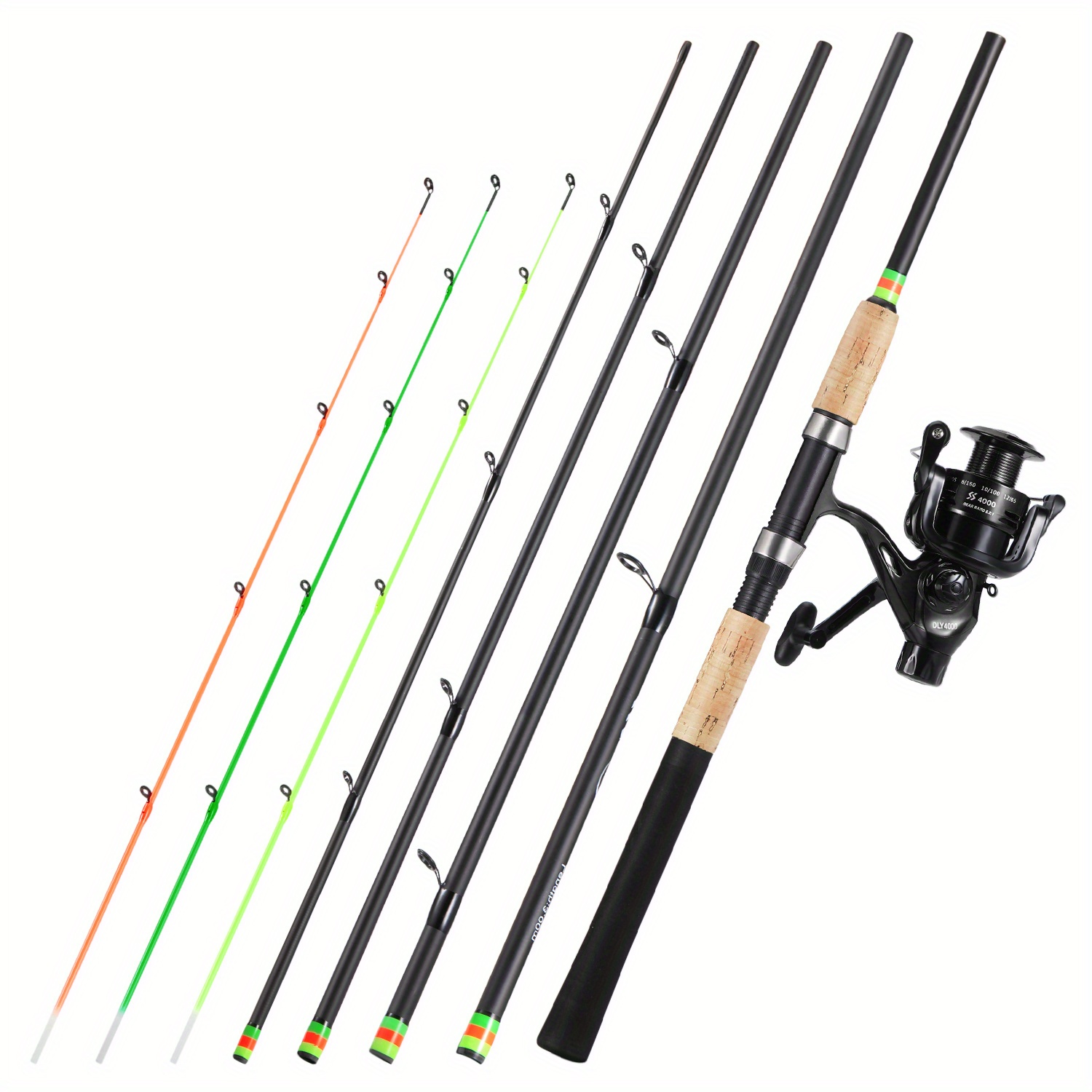 Sougayilang Carp Fishing Rod Reel Combo with 3M 9.8Ft Spinning