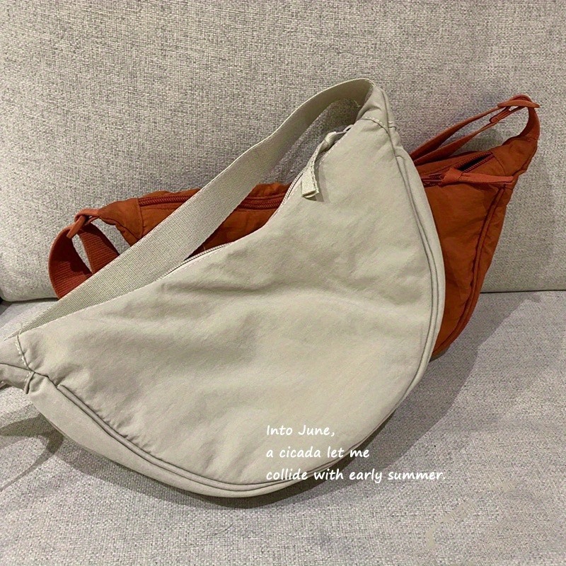 LOET Circle leather crossbody bag- Beige