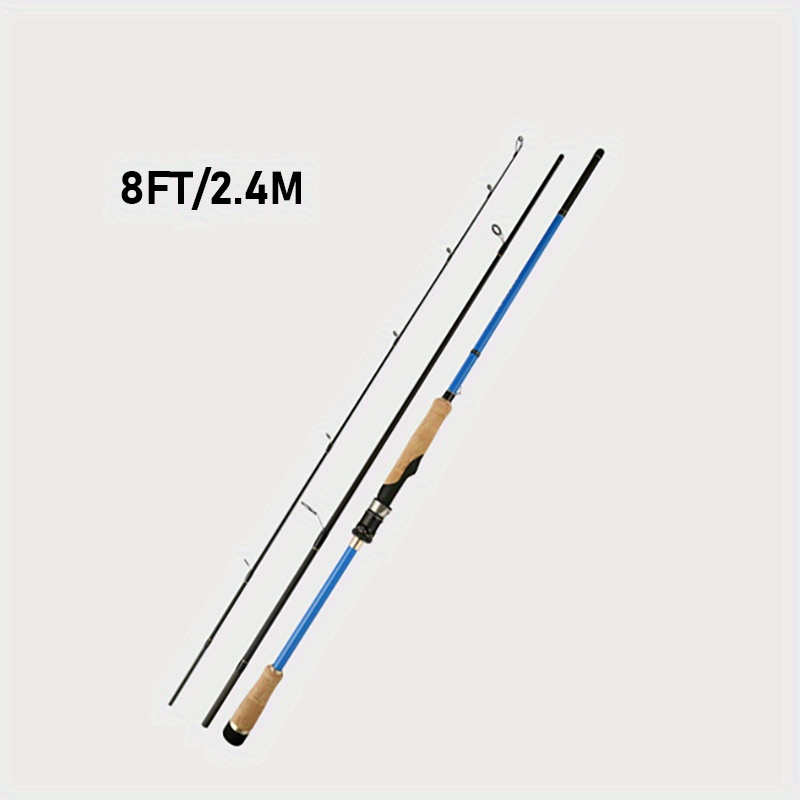 1pc Portable Carbon Fiber Casting Rod Travel Fishing Rod - Temu
