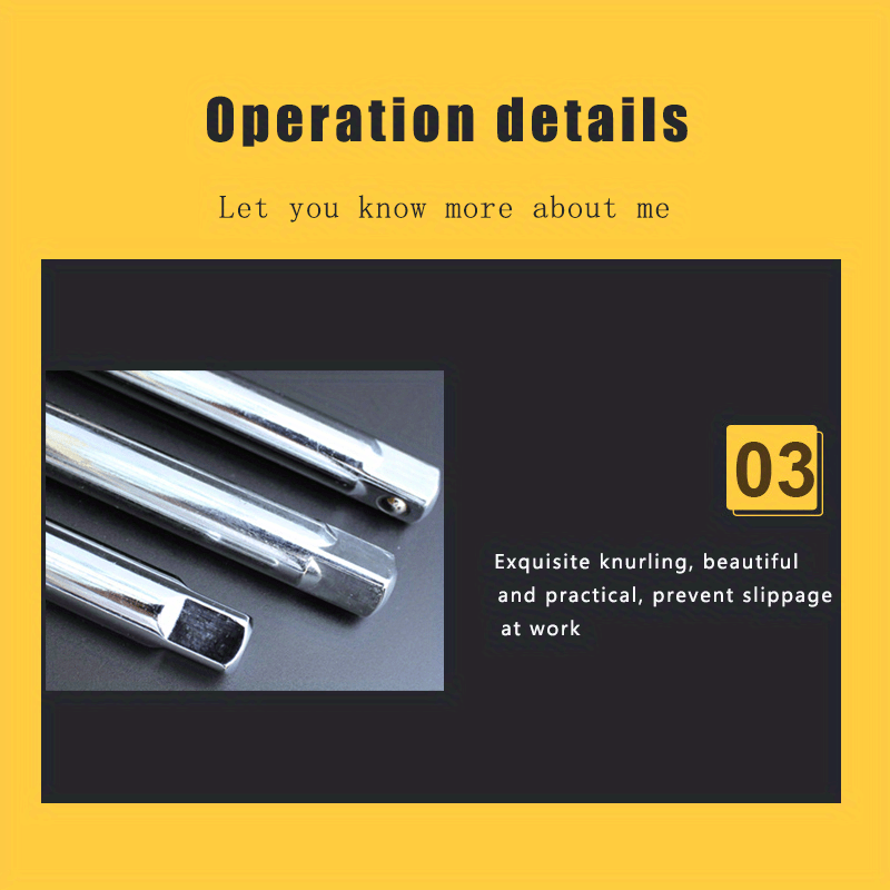 1/4 3/8 1/2 Socket Ratchet Wrench Extension Bar Long Bar Temu