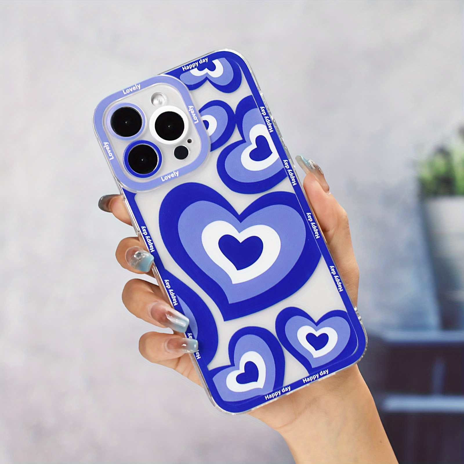 Heart-shaped Pattern Design Shockproof Slim Protective Cove Anti-fall  Sleeve Phone Case Camera Lens All Inclusive Protecion Phone Soft Shell For  Iphone7/8/11/ 12/13/14/x/xr/xs/plus/pro/pro Max/se2/mini Series - Temu