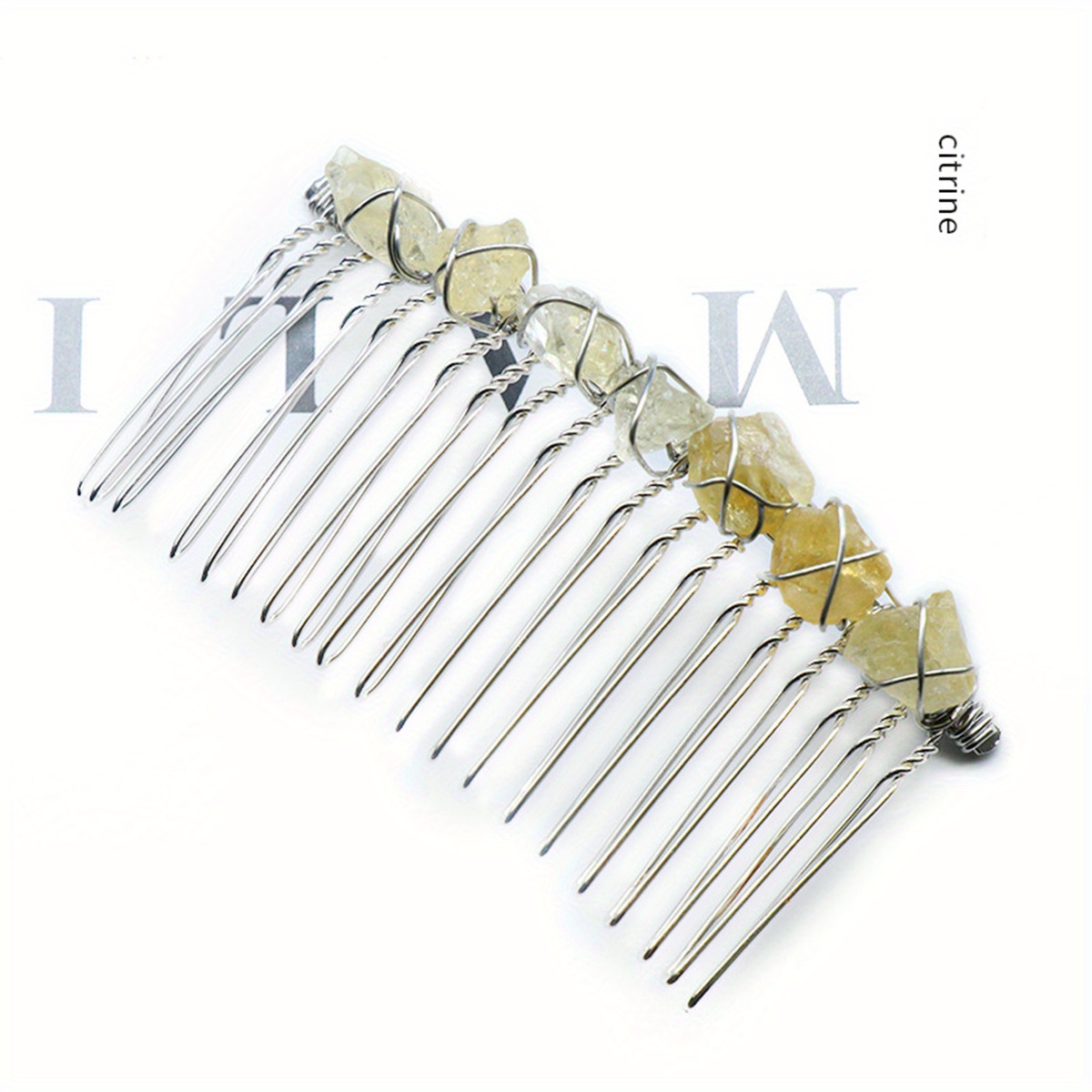 Witch's Raw Stone Hair Comb Wrap Hair Accessories