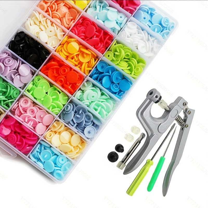 24 Colors Durable Snap Buttons Tool Set Men Easy Use - Temu
