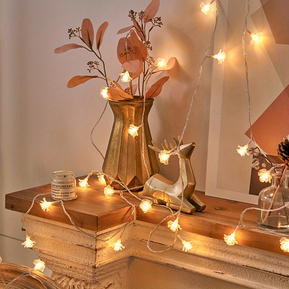 set flower led string lights led string lights for outdoor indoor bedroom wedding party decor details 5