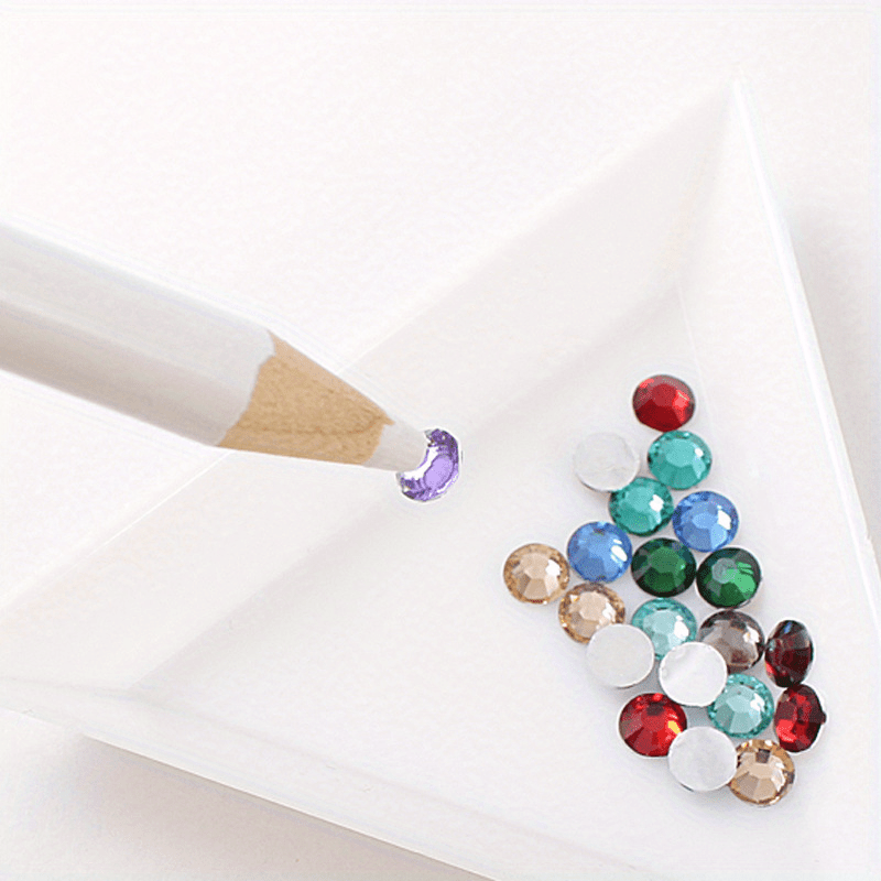 5 Pcs Artificial Rhinestone Picker For Nail Gems, Soft Wax Pen For  Artificial Diamonds For Nails, Nail Pencil Dotting Pen, Artificial Diamond  Painting