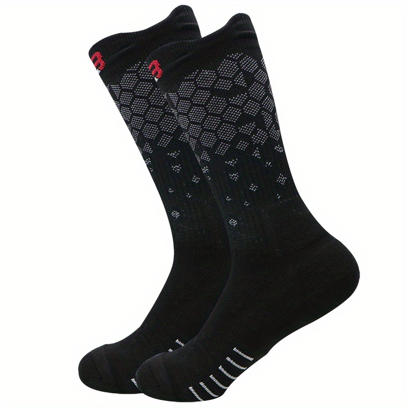 black contemporary socks - mid-calf 