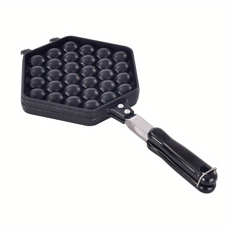 Bubble Waffle Maker Pan Crispy Eggettes Omelet Mold Eggs Waffle Cake Baking  Pan Iron Parts Muffin Non-Stick Plate