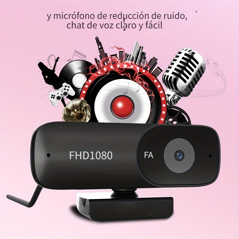 Cámara Web 2K 4K 1080 P para PC, Webcam en línea USB con micrófono