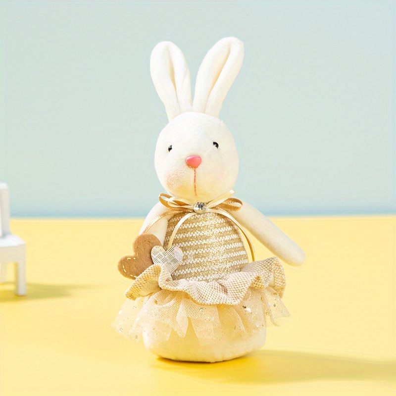 8pcs Lapin de Pâques Debout Figurine Poupée 35cm StyleA