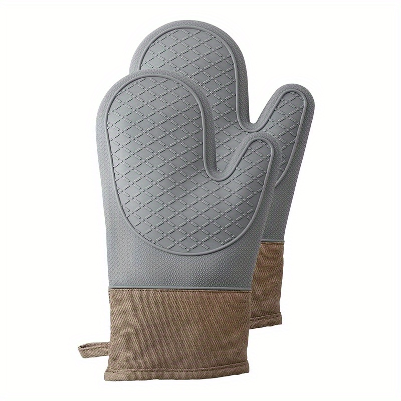 Home Oven Mitts, Silicone Oven Mitts Heat Resistant 600f, Oven