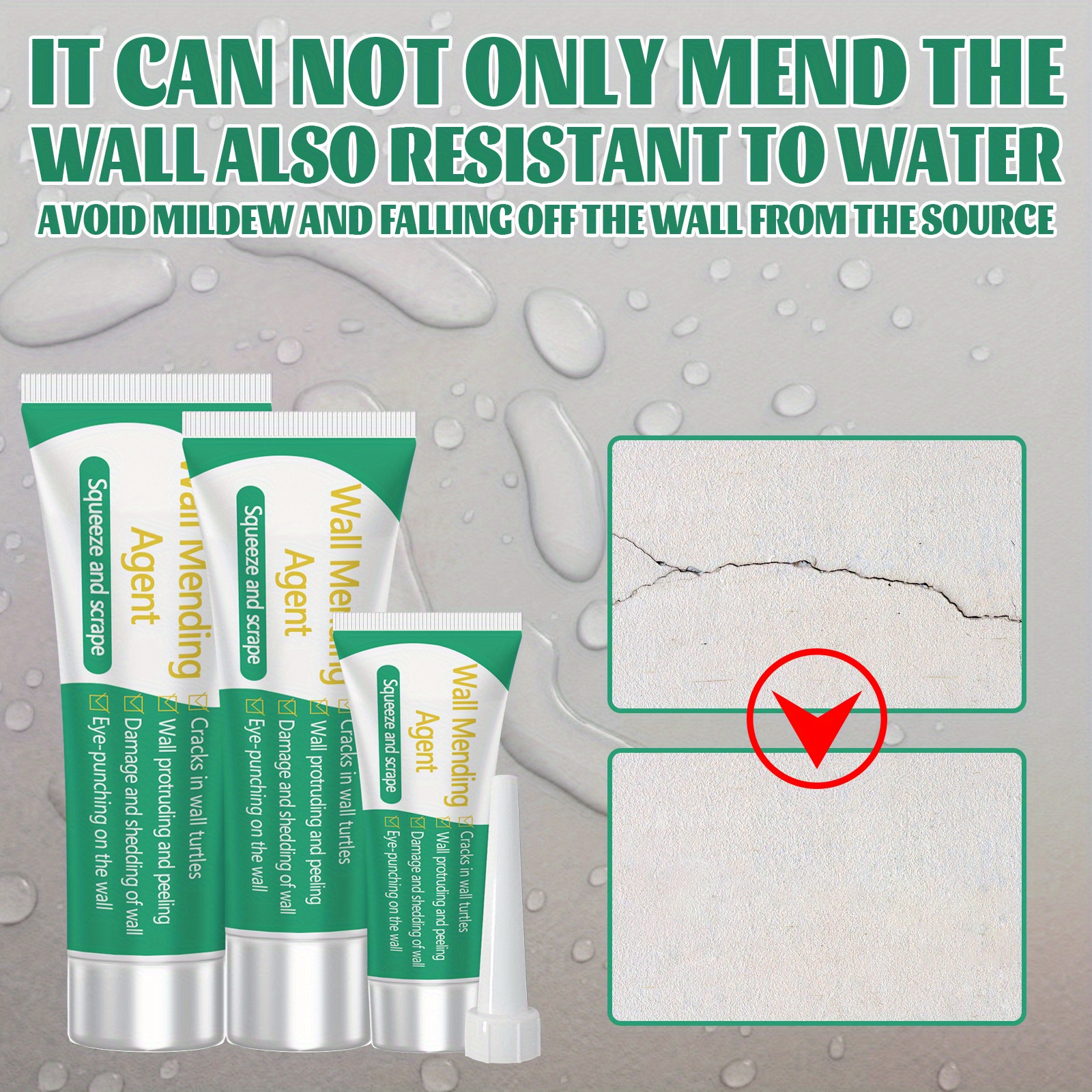 Wall Repair Putty Household Wall Repair Crack Nail Repair Temu