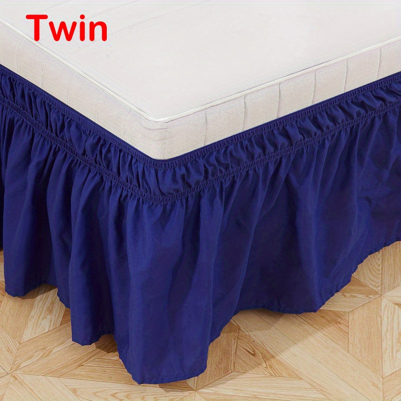 Breezy Beddings Wrap Around Bed Skirt 24 Inch Drop Easy to Put On